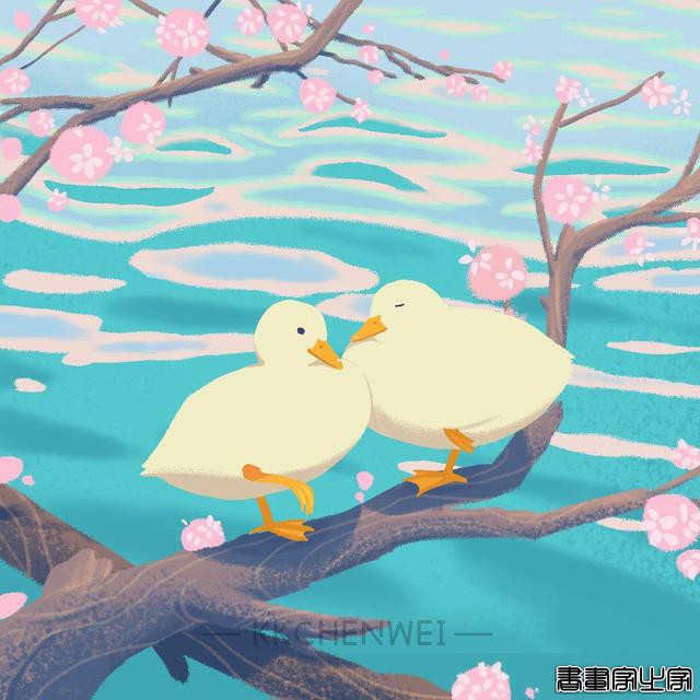 朋友圈背景图 | 超级治愈的加油鸭插画-6.jpg