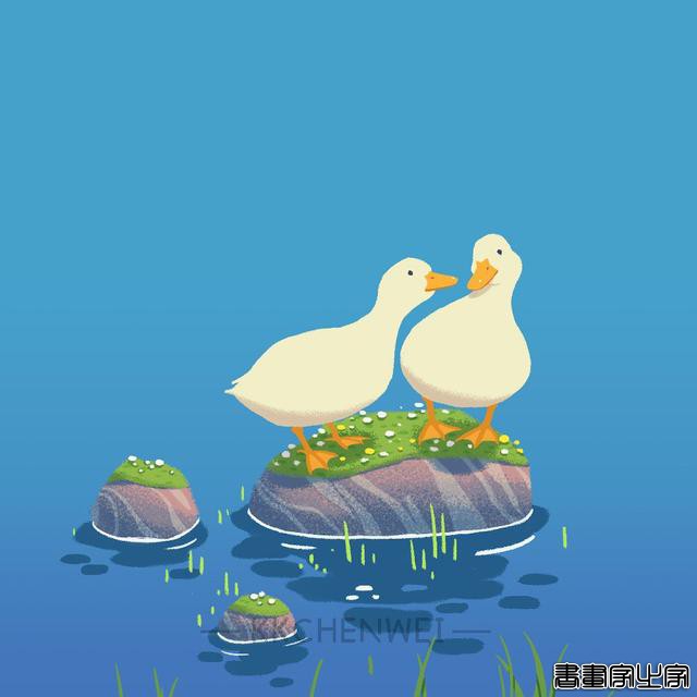 朋友圈背景图 | 超级治愈的加油鸭插画-5.jpg