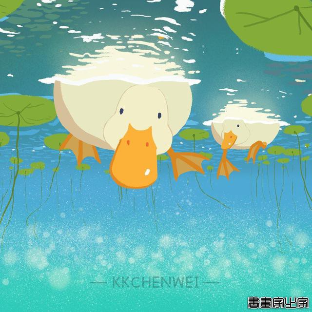 朋友圈背景图 | 超级治愈的加油鸭插画-7.jpg