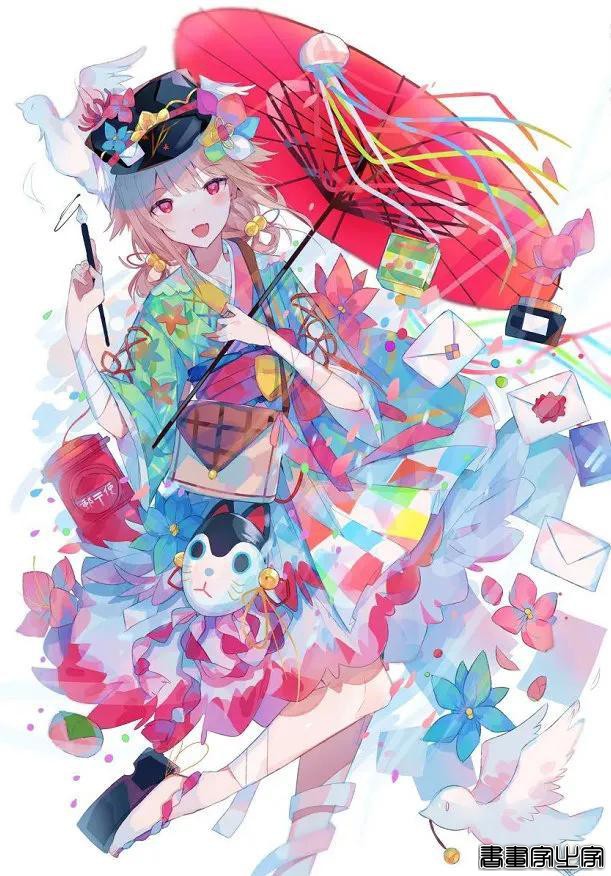 和风少女系列插画作品欣赏-8.jpg