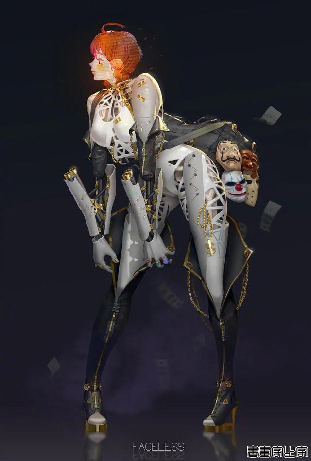 「插画」你没见过的未来感机械战姬 ???-4.jpg