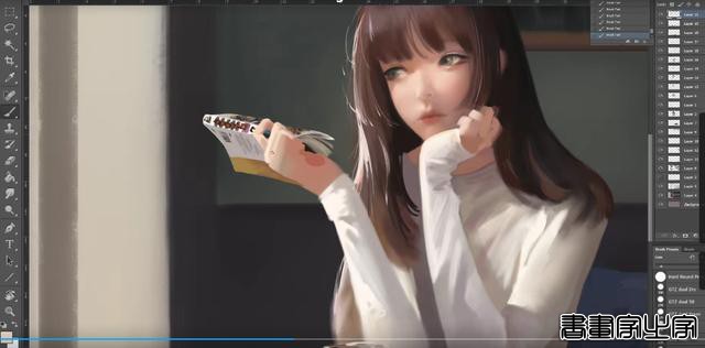 这种甜甜的恋爱般的感觉，PS也能画出来，分享80集PS人物插画教程-6.jpg