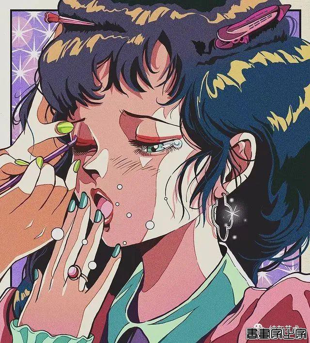 有怀旧青春气息的少女插画-8.jpg