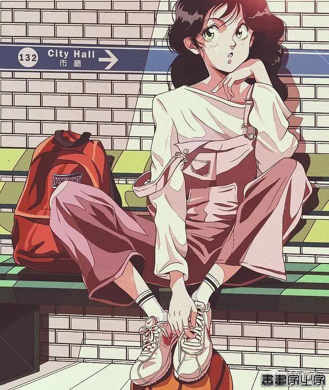 有怀旧青春气息的少女插画-13.jpg
