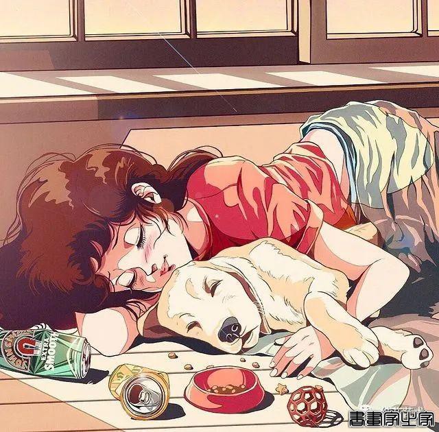 有怀旧青春气息的少女插画-12.jpg