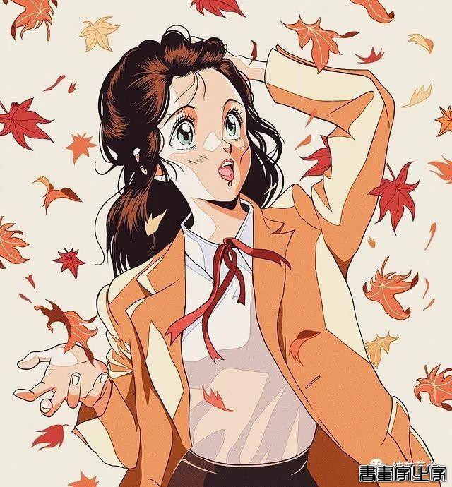 有怀旧青春气息的少女插画-16.jpg