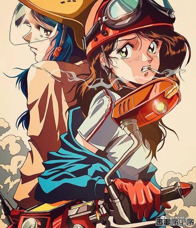 有怀旧青春气息的少女插画-19.jpg