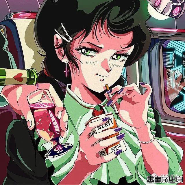 有怀旧青春气息的少女插画-23.jpg