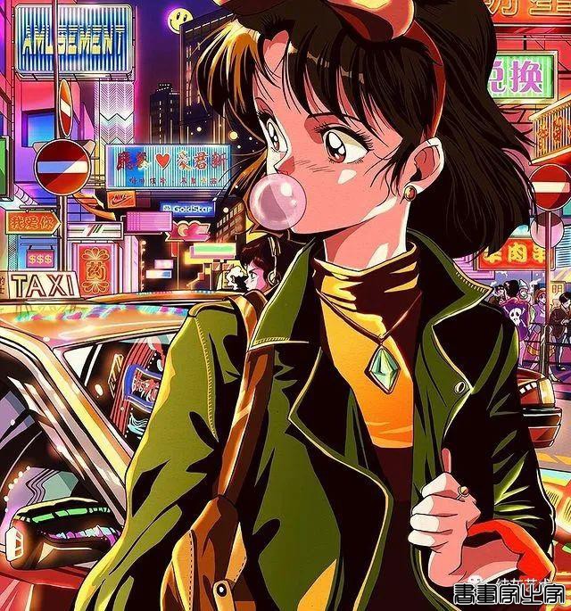 有怀旧青春气息的少女插画-20.jpg
