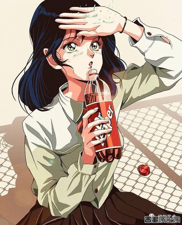 有怀旧青春气息的少女插画-22.jpg