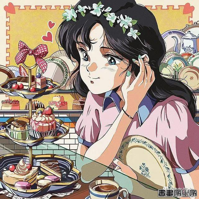 有怀旧青春气息的少女插画-32.jpg