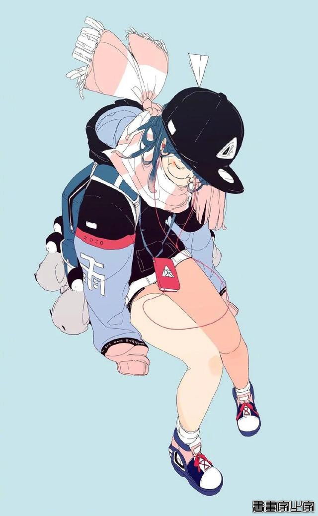 「插画」精致少女，很温柔的画风和配色-4.jpg