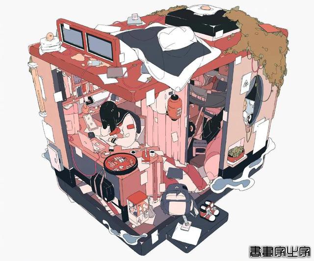 「插画」精致少女，很温柔的画风和配色-18.jpg