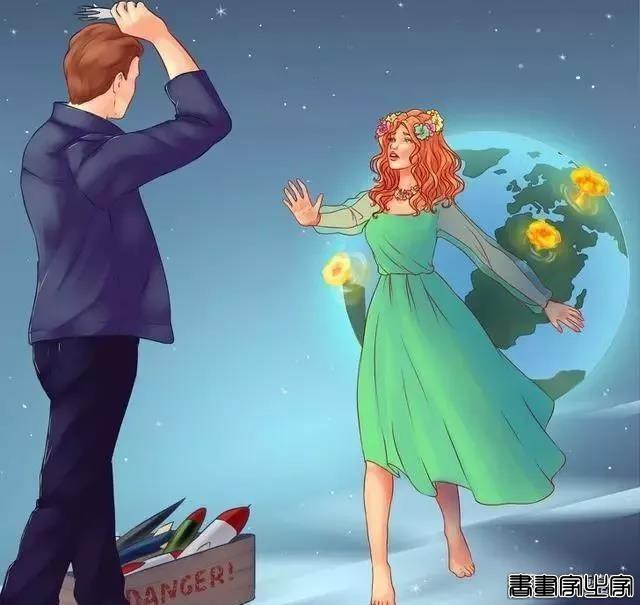 画家脑洞大开，画了一组《渣男和美女》插画，画面很值得深思-7.jpg