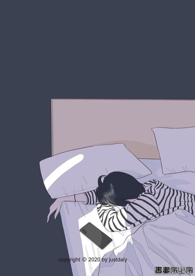 「一个人的时候2」手绘头像背景图壁纸插画-5.jpg