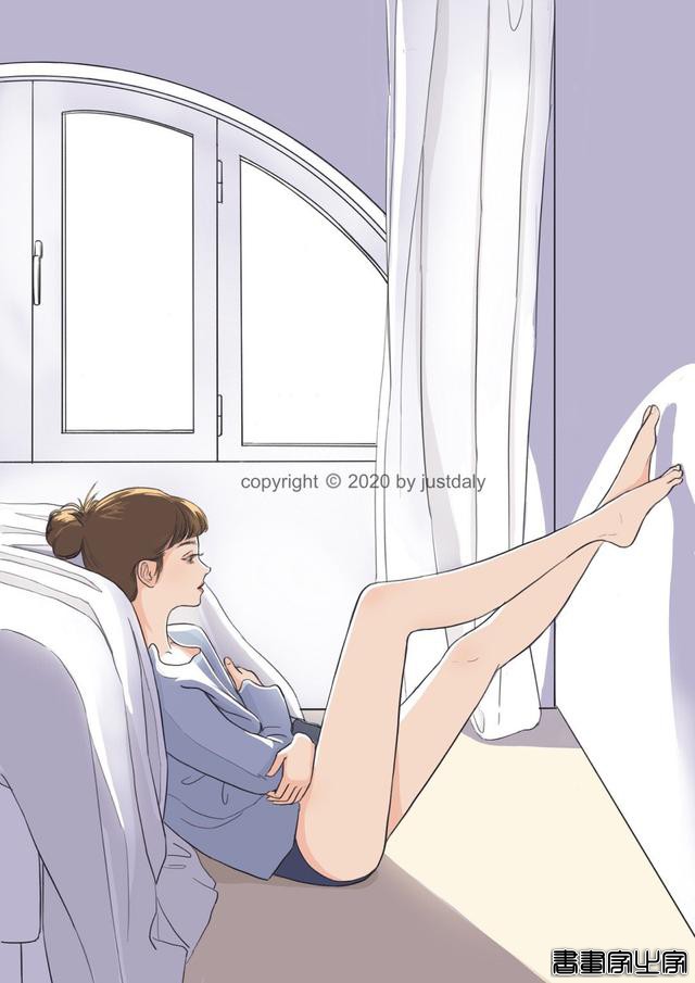「一个人的时候2」手绘头像背景图壁纸插画-4.jpg