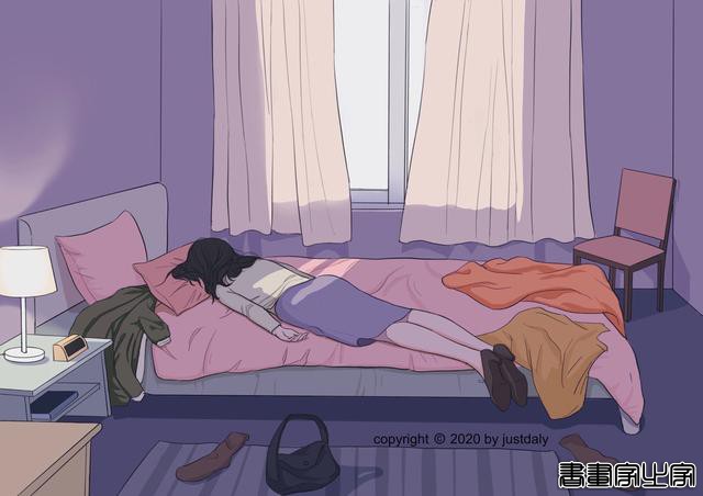 「一个人的时候2」手绘头像背景图壁纸插画-11.jpg