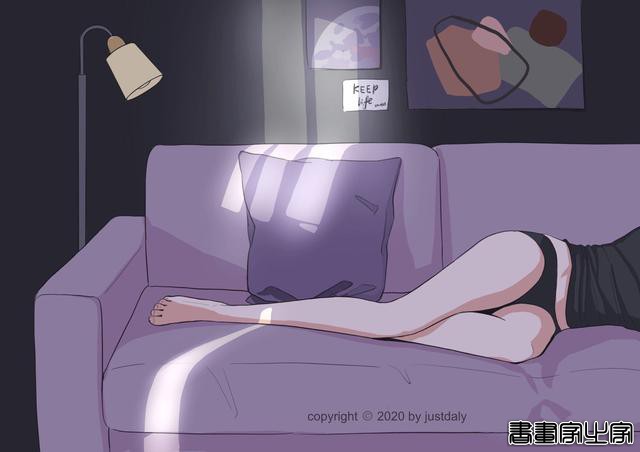 「一个人的时候2」手绘头像背景图壁纸插画-13.jpg