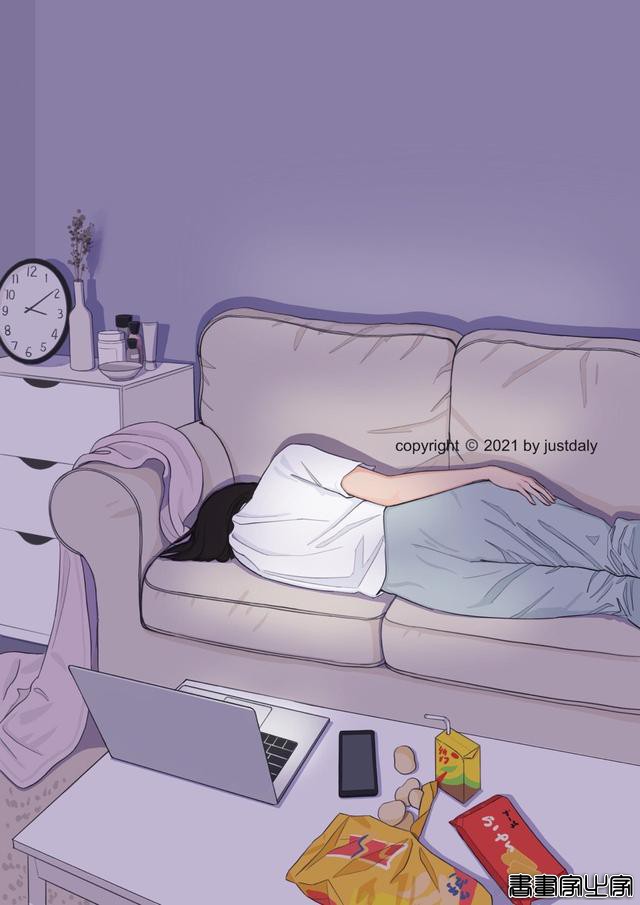 「一个人的时候2」手绘头像背景图壁纸插画-19.jpg
