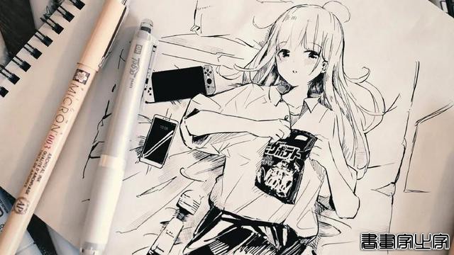 插画欣赏｜分明的黑白线条加上简单的颜色，这个手绘简直绝了-7.jpg