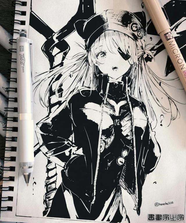 插画欣赏｜分明的黑白线条加上简单的颜色，这个手绘简直绝了-17.jpg