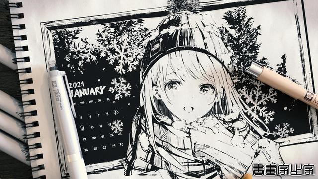 插画欣赏｜分明的黑白线条加上简单的颜色，这个手绘简直绝了-18.jpg