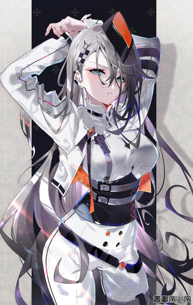又甜又飒的二次元少女插画，简洁而富有情趣-8.jpg
