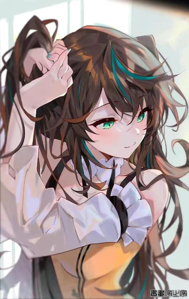 又甜又飒的二次元少女插画，简洁而富有情趣-9.jpg