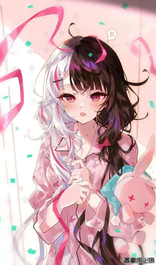 又甜又飒的二次元少女插画，简洁而富有情趣-10.jpg