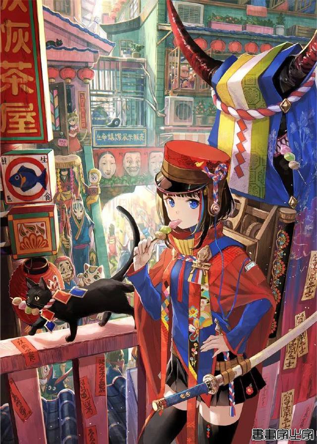 日本插画师藤ちょこ 笔下华丽的少女插画作品-16.jpg