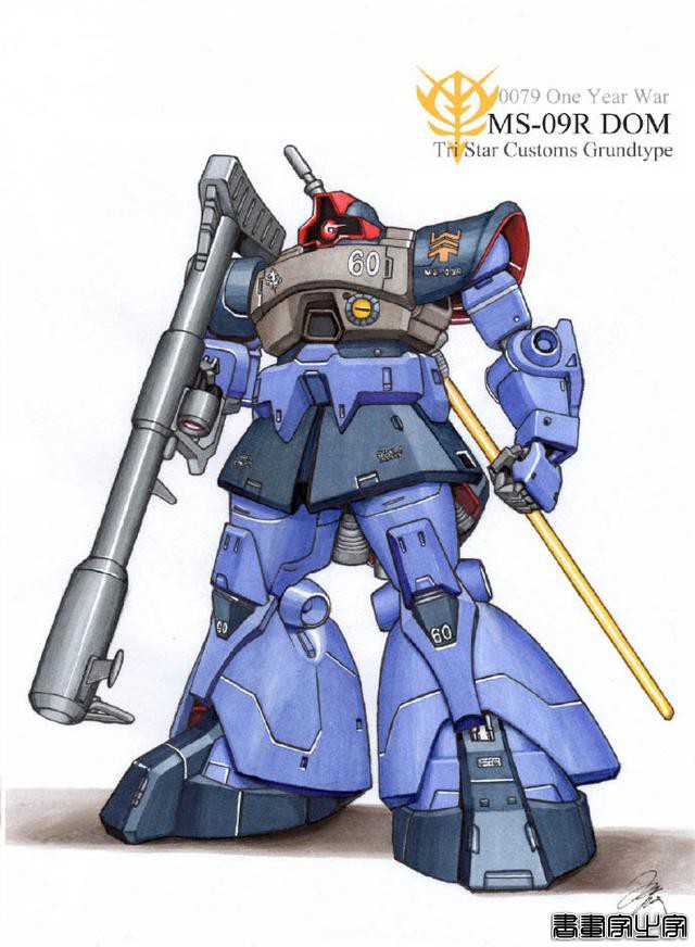 《机动战士高达》系列吉翁军机体插画合集，大家喜欢哪张？-5.jpg
