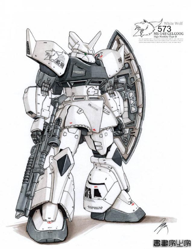 《机动战士高达》系列吉翁军机体插画合集，大家喜欢哪张？-9.jpg