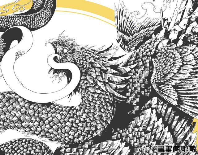 炫酷的牛、凤、龙生肖插画，第一眼都以为是上古神兽，你觉得呢？-5.jpg
