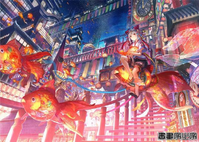 画师推荐.第一千零八期-紫藤 日本插画师 绚烂的色彩场景插画 上篇-4.jpg