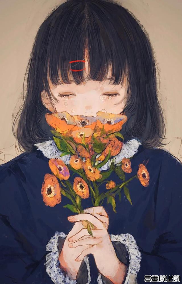 插画欣赏｜梦幻的无暇眼眸，汇聚着悲伤-7.jpg