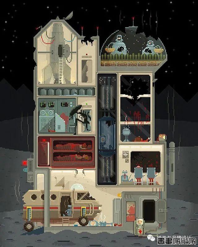插画丨超酷的像素插图，童话般的欧式古典的建筑表达，带你走进像素帝国-4.jpg
