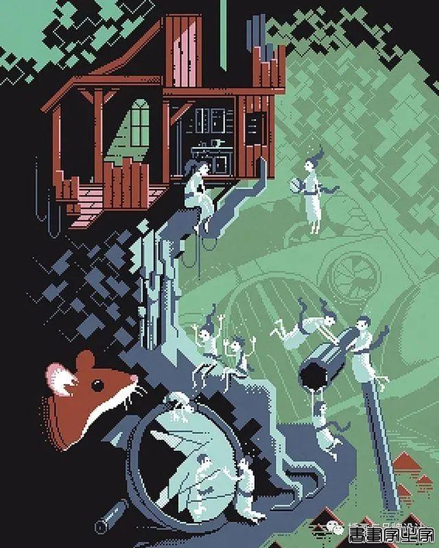 插画丨超酷的像素插图，童话般的欧式古典的建筑表达，带你走进像素帝国-7.jpg