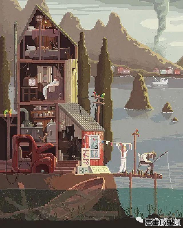插画丨超酷的像素插图，童话般的欧式古典的建筑表达，带你走进像素帝国-19.jpg