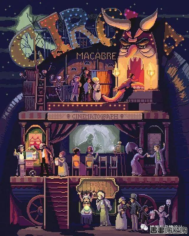 插画丨超酷的像素插图，童话般的欧式古典的建筑表达，带你走进像素帝国-27.jpg