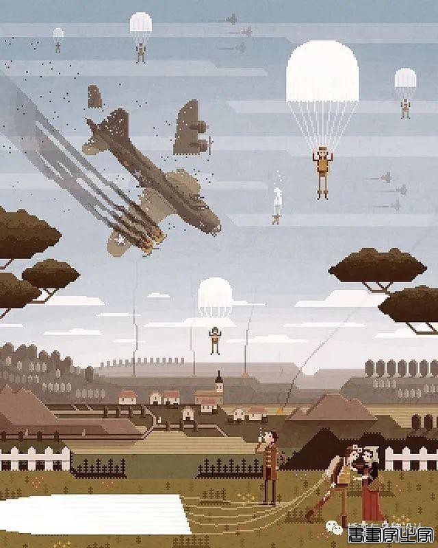 插画丨超酷的像素插图，童话般的欧式古典的建筑表达，带你走进像素帝国-34.jpg