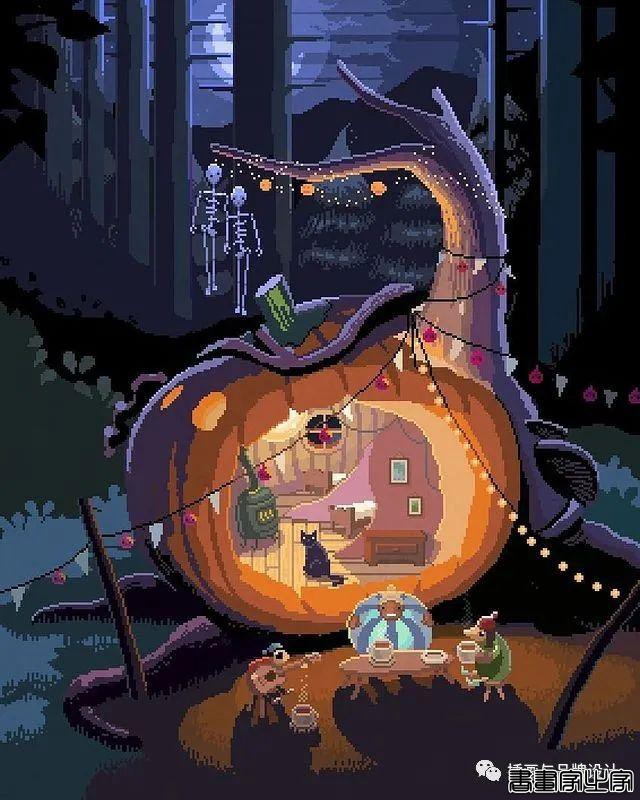 插画丨超酷的像素插图，童话般的欧式古典的建筑表达，带你走进像素帝国-40.jpg
