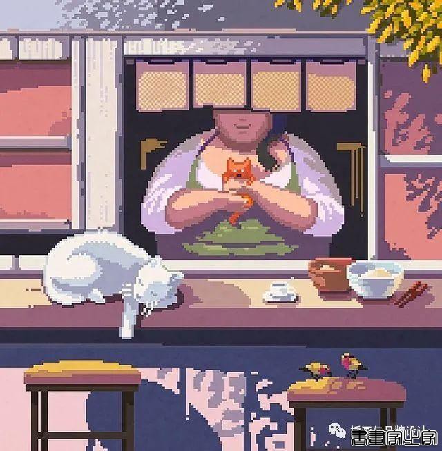 插画丨超酷的像素插图，童话般的欧式古典的建筑表达，带你走进像素帝国-37.jpg