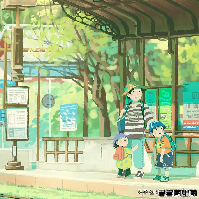 宫崎骏治愈风格插画，设计师太会了！看完真的会心动-11.jpg