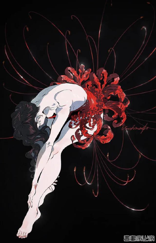 插画欣赏｜美轮美奂的花卉少女插画-5.jpg