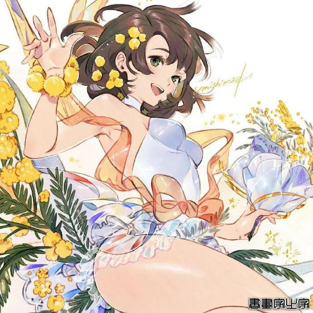 插画欣赏｜美轮美奂的花卉少女插画-6.jpg