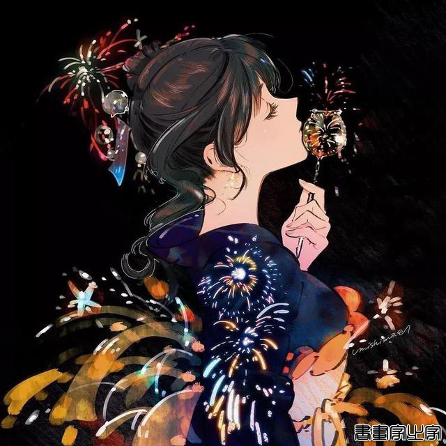插画欣赏｜美轮美奂的花卉少女插画-12.jpg