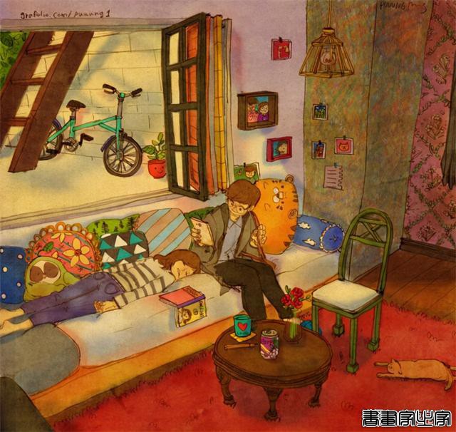 又是一年520，这组温馨浪漫的插画，画出了爱情最美的样子-10.jpg