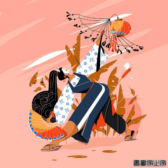 色彩鲜艳还富有表现力的插画，形状的拼接十分出色-7.jpg