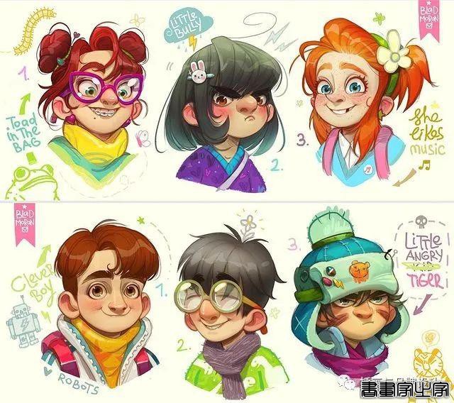 插画丨奇趣夸张的素描角色设计作品，功底十分了得，很适合拿来临摹-18.jpg