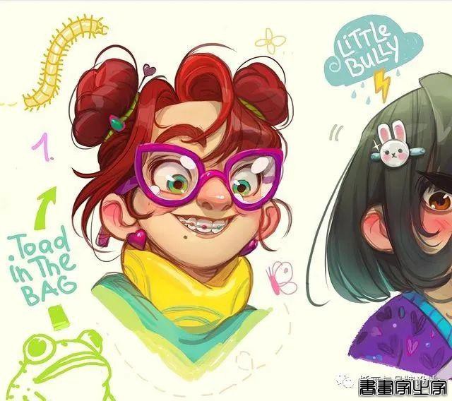 插画丨奇趣夸张的素描角色设计作品，功底十分了得，很适合拿来临摹-20.jpg